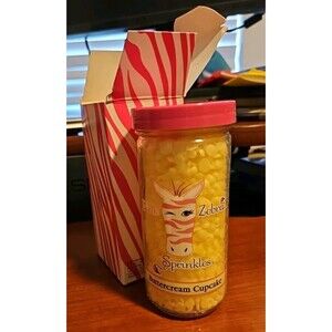 New Pink Zebra Sprinkles 3.75 Oz. Jar Buttercream Cupcake